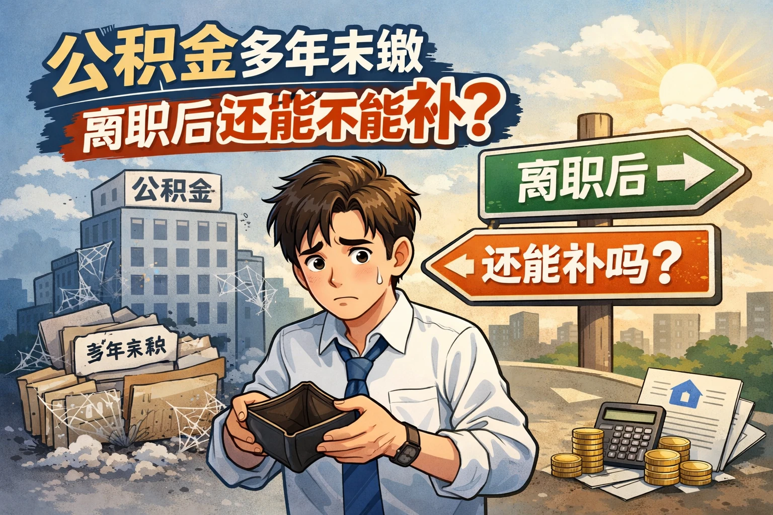 公积金多年未缴,离职后还能不能补