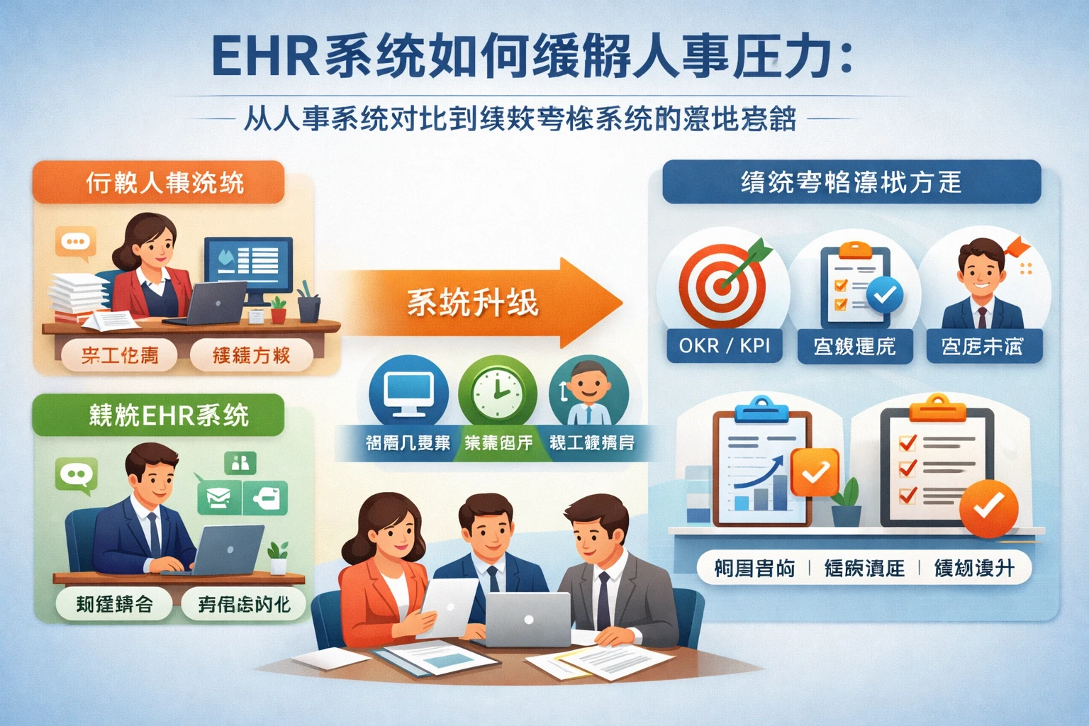 ehr系统如何缓解人事压力：从人事系统对比到绩效考核系统的落地思路