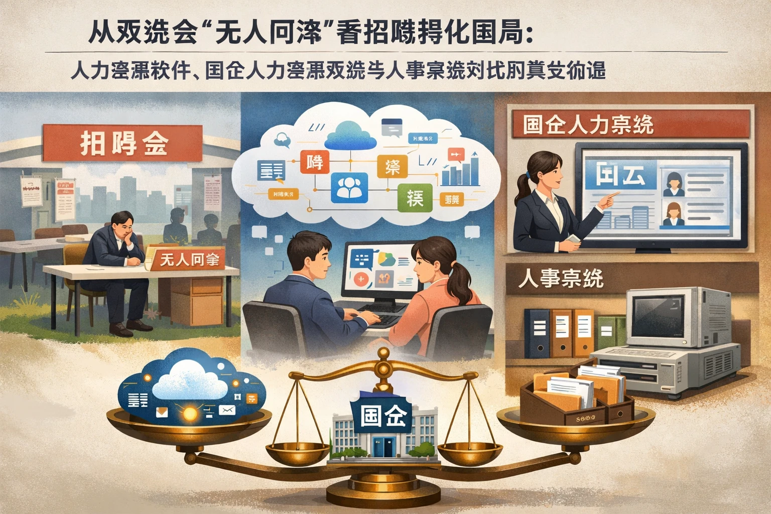 从双选会“无人问津”看招聘转化困局：人力资源软件、国企人力资源系统与人事系统对比的真实价值