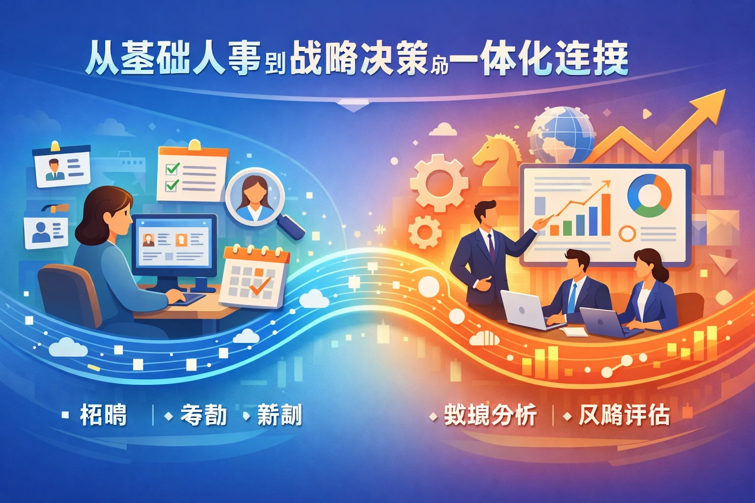 从基础人事到战略决策的一体化连接