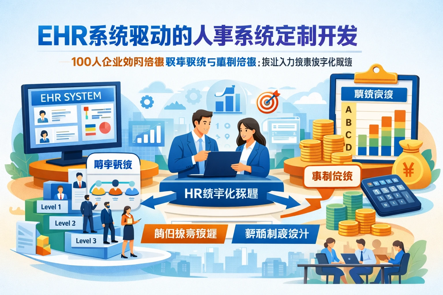 ehr系统驱动的人事系统定制开发:100人企业如何搭建职等职级与薪酬等级,推动人力资源数字化转型