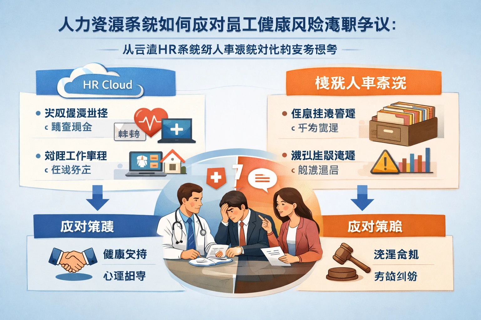 人力资源系统如何应对员工健康风险离职争议：从云端HR系统到人事系统对比的实务思考