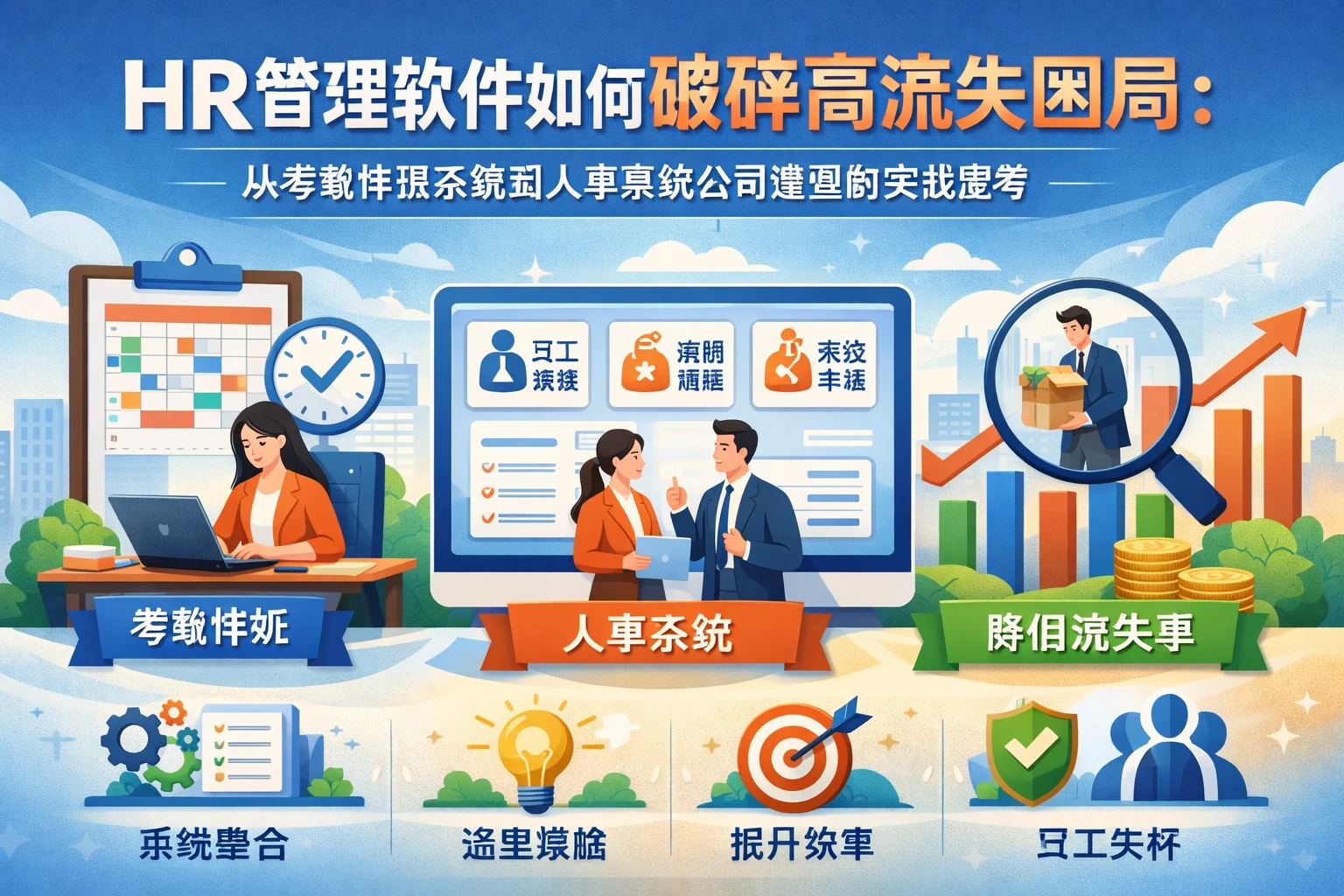 HR管理软件如何破解高流失困局：从考勤排班系统到人事系统公司选型的实战思考