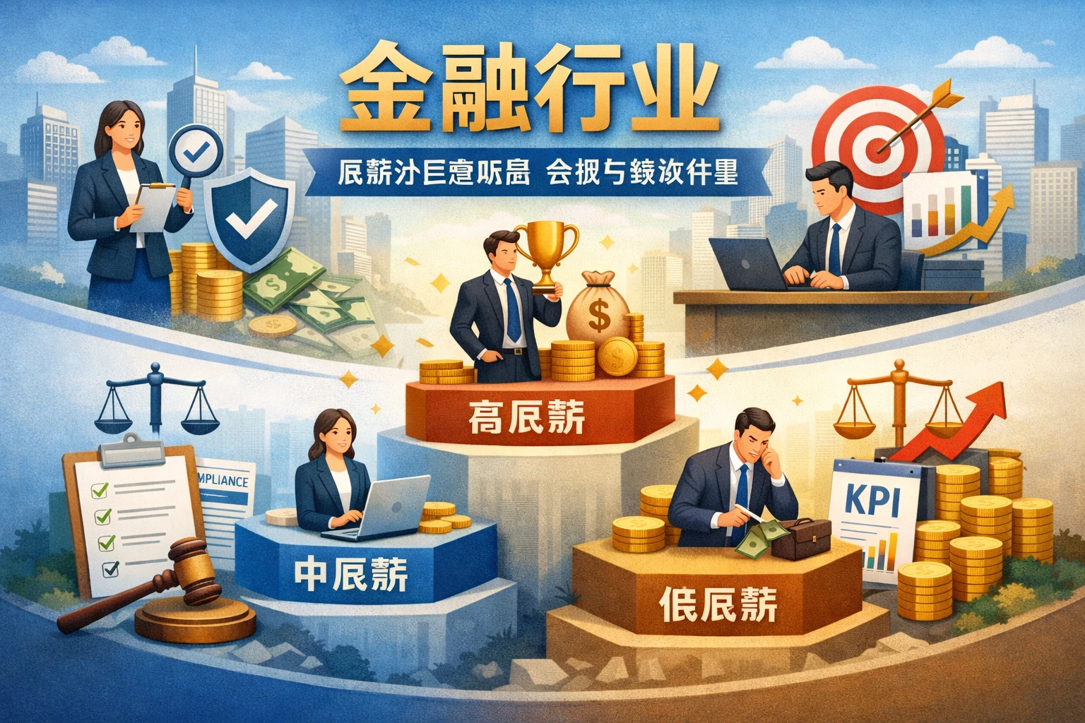 金融行业：底薪分层更明显，合规与绩效并重