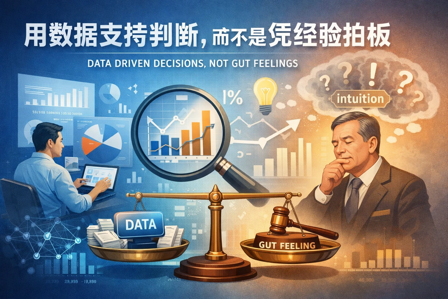 用数据支持判断,而不是凭经验拍板