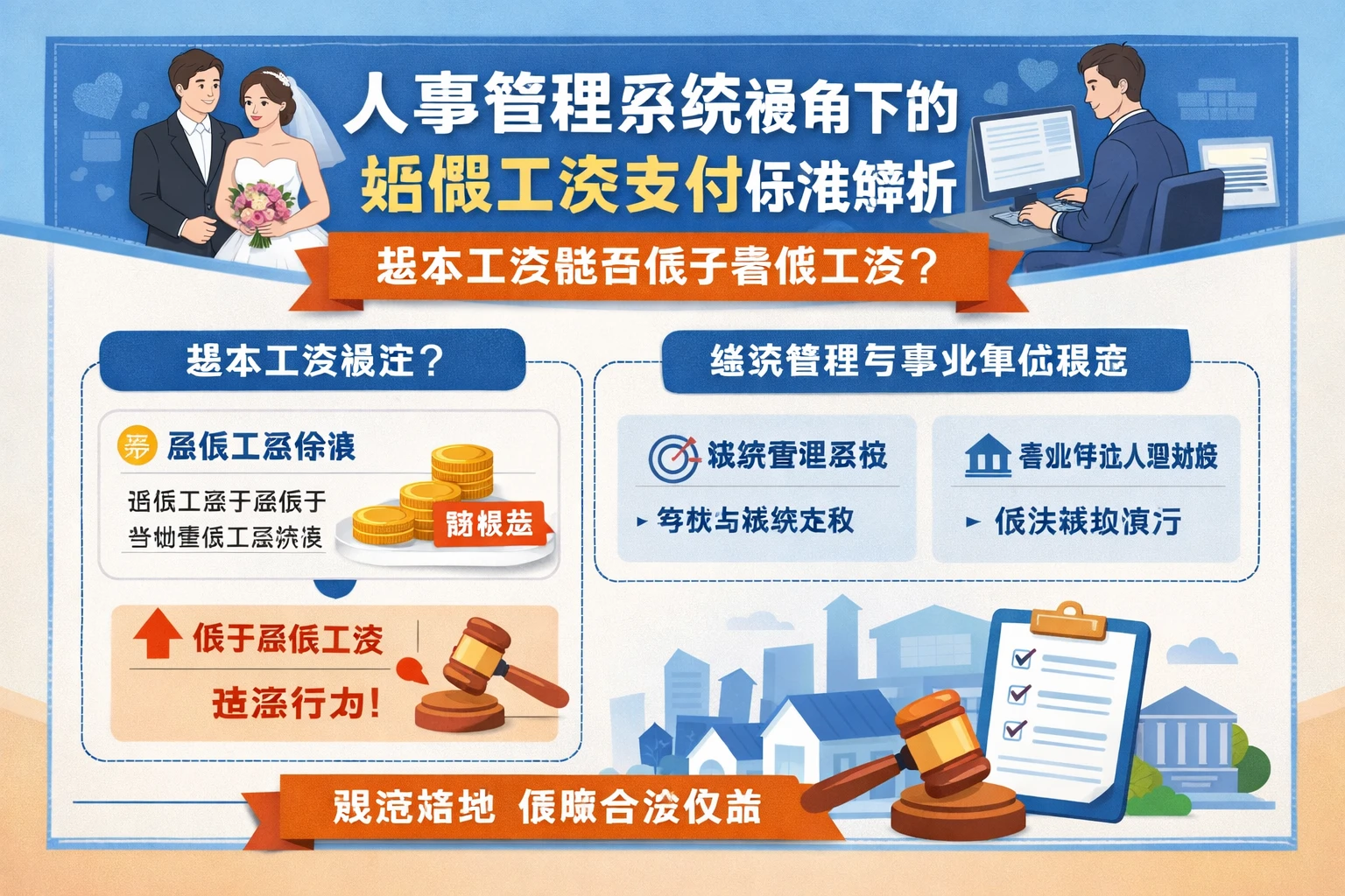 人事管理系统视角下的婚假工资支付标准解析:基本工资能否低于最低工资,绩效管理系统与事业单位人事系统如何规范落地