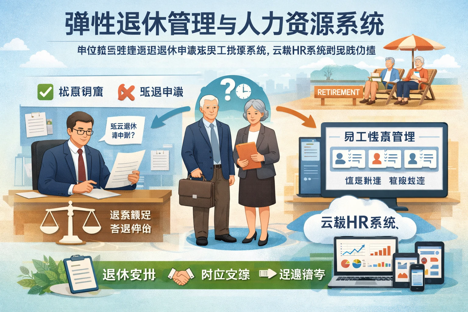 人力资源管理系统视角下的弹性退休管理：单位能否拒绝延迟退休申请及员工档案系统、云端HR系统的实践价值