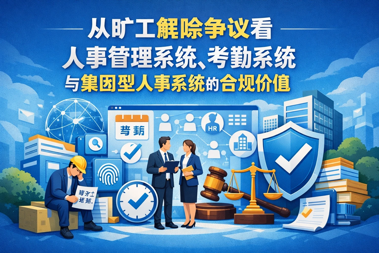 从旷工解除争议看人事管理系统、考勤系统与集团型人事系统的合规价值