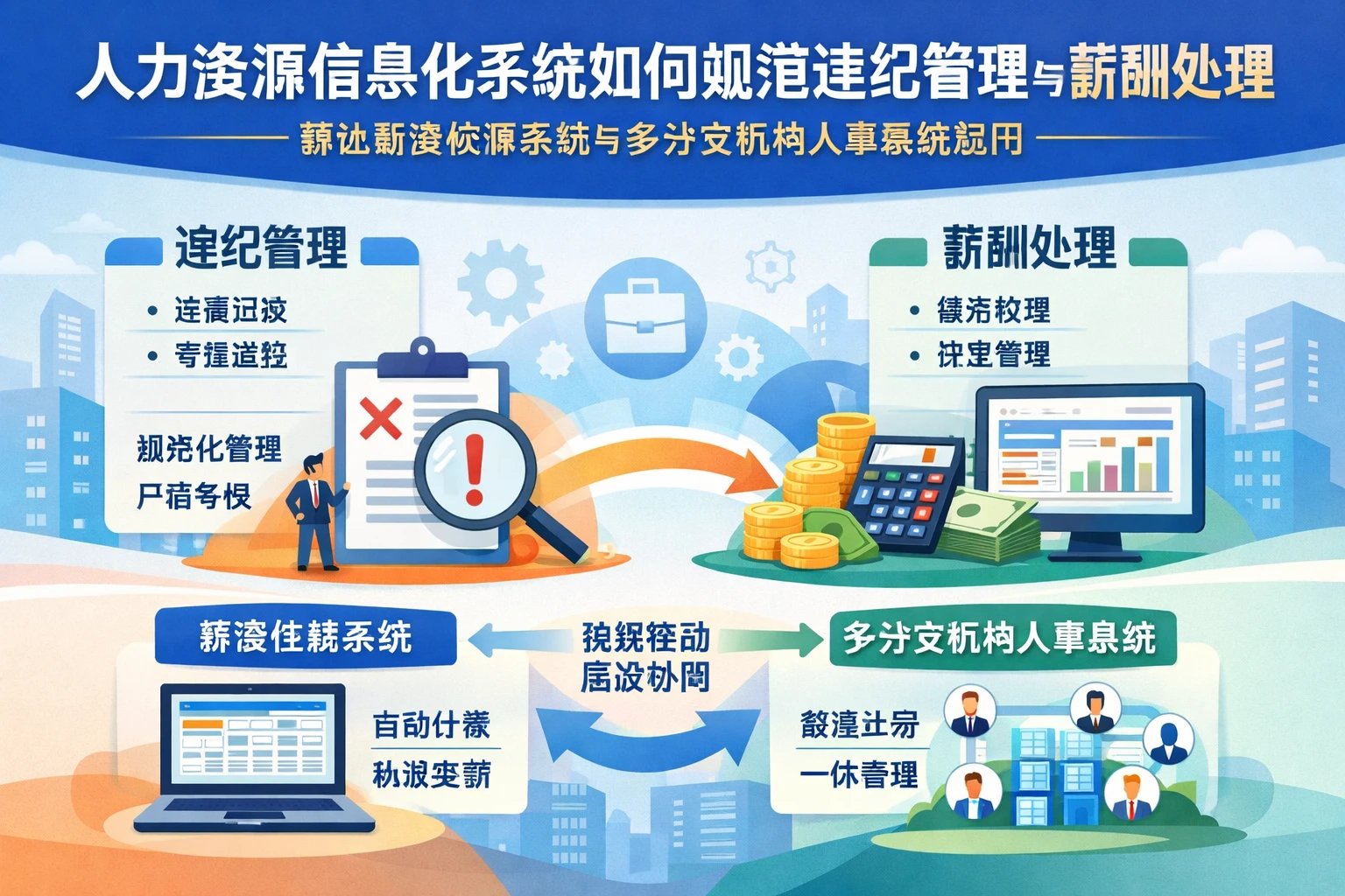 人力资源信息化系统如何规范违纪管理与薪酬处理：兼谈薪资核算系统与多分支机构人事系统应用