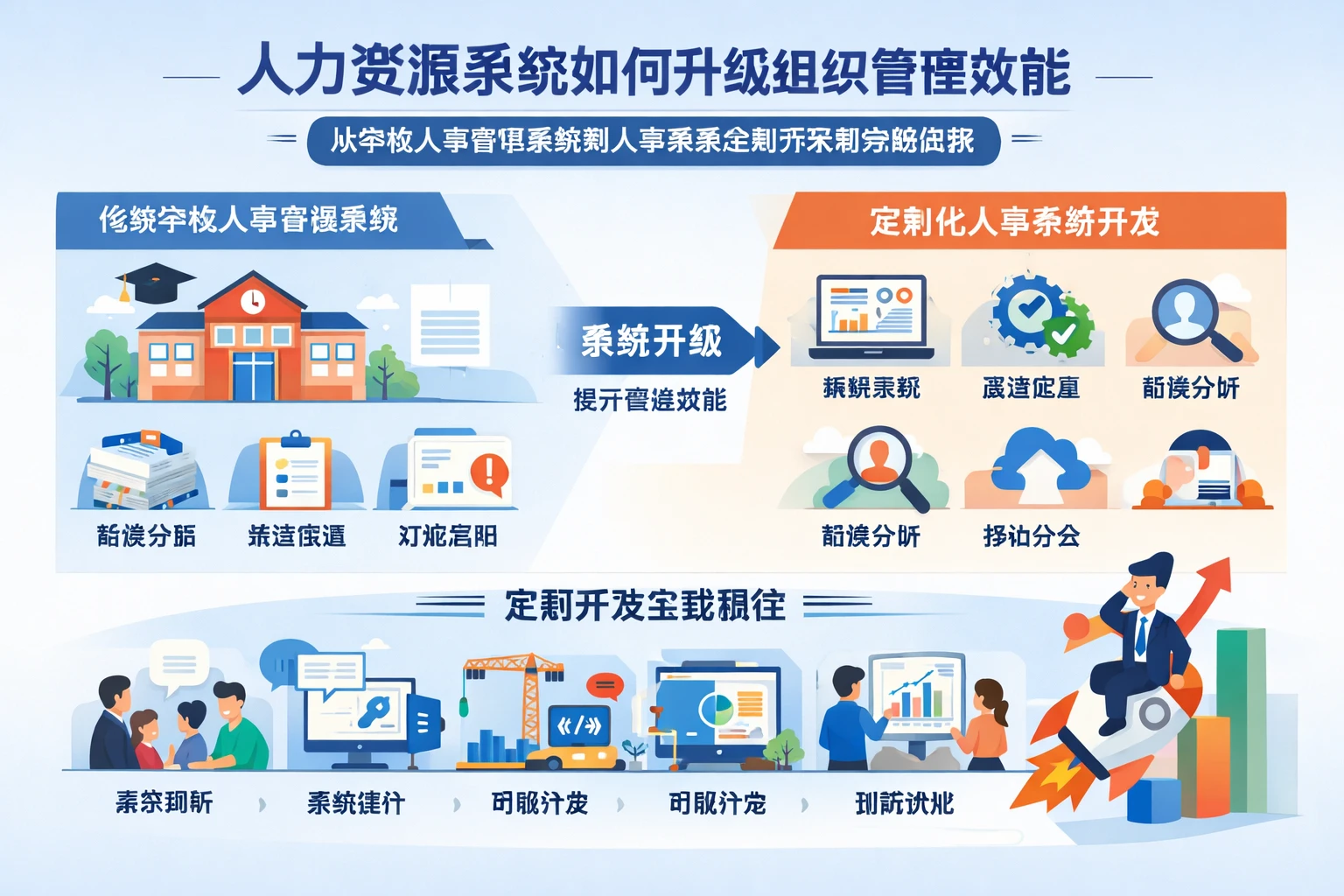 人力资源系统如何升级组织管理效能：从学校人事管理系统到人事系统定制开发的实践思路