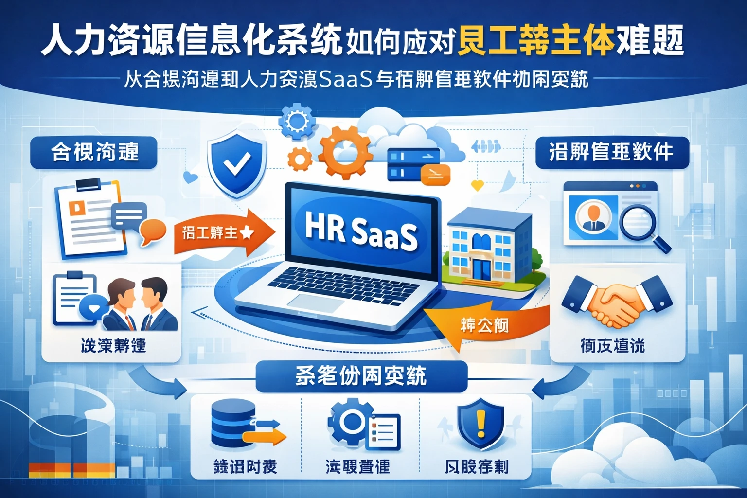人力资源信息化系统如何应对员工转主体难题:从合规沟通到人力资源SaaS与招聘管理软件协同实践