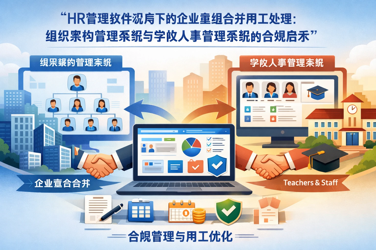 HR管理软件视角下的企业重组合并用工处理：组织架构管理系统与学校人事管理系统的合规启示