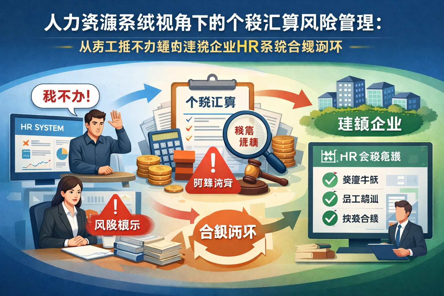 人力资源系统视角下的个税汇算风险管理:从员工拒不办理到连锁企业HR系统合规闭环