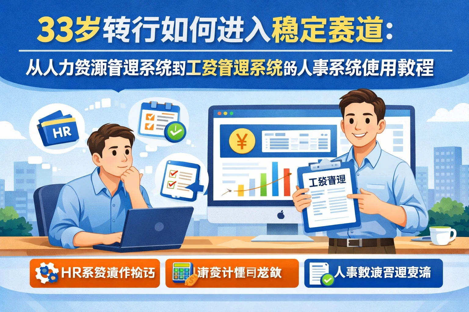 33岁转行如何进入稳定赛道：从人力资源管理系统到工资管理系统的人事系统使用教程