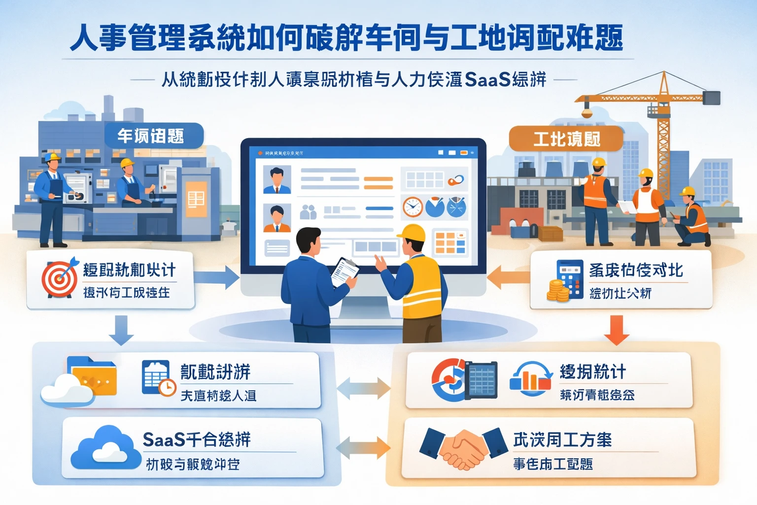 人事管理系统如何破解车间与工地调配难题:从激励设计到人事系统价格与人力资源SaaS选择