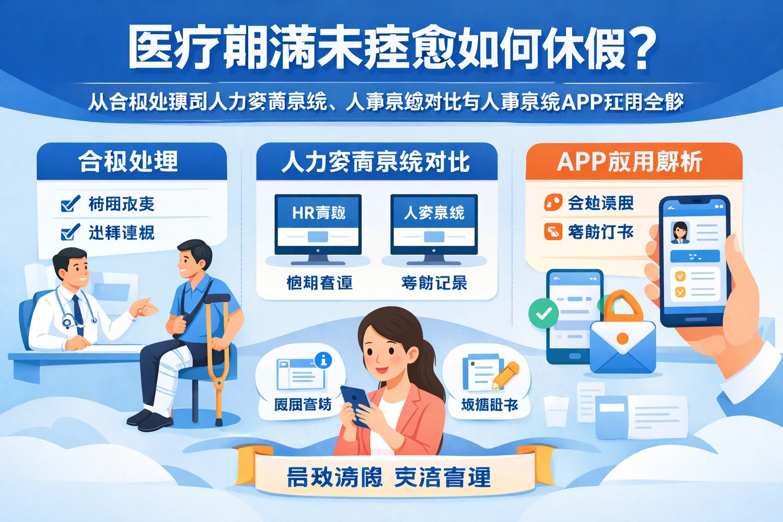 医疗期满未痊愈如何休假？从合规处理到人力资源系统、人事系统对比与人事系统APP应用全解