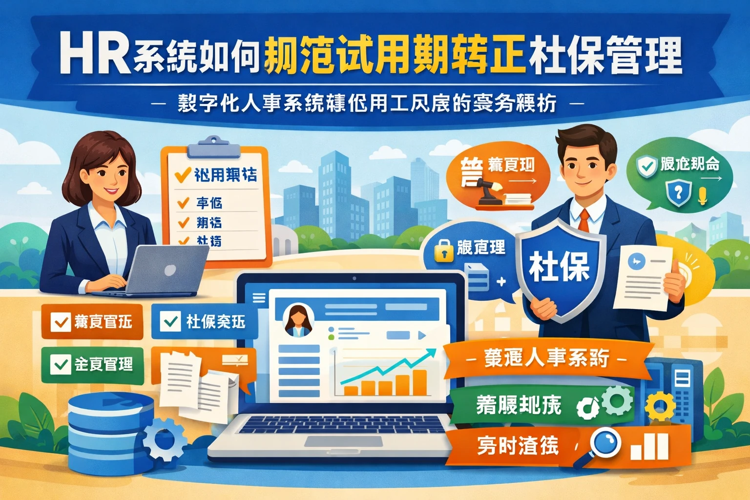 HR系统如何规范试用期转正社保管理:数字化人事系统降低用工风险的实务解析