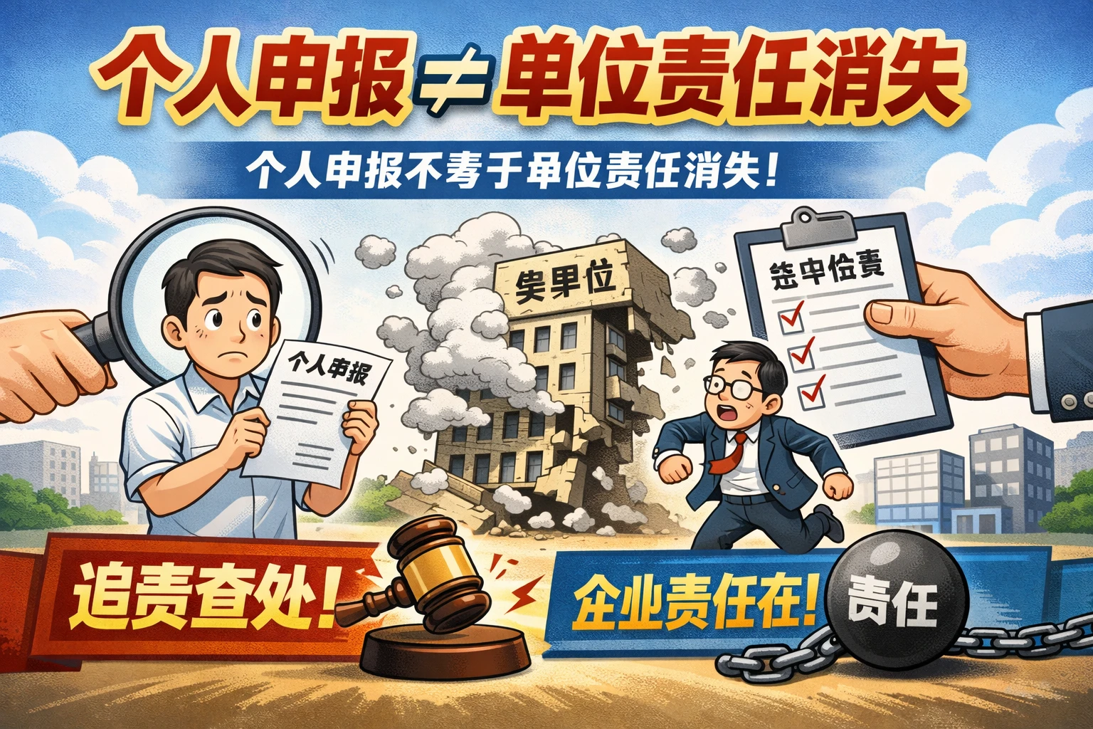 个人申报不等于单位责任消失