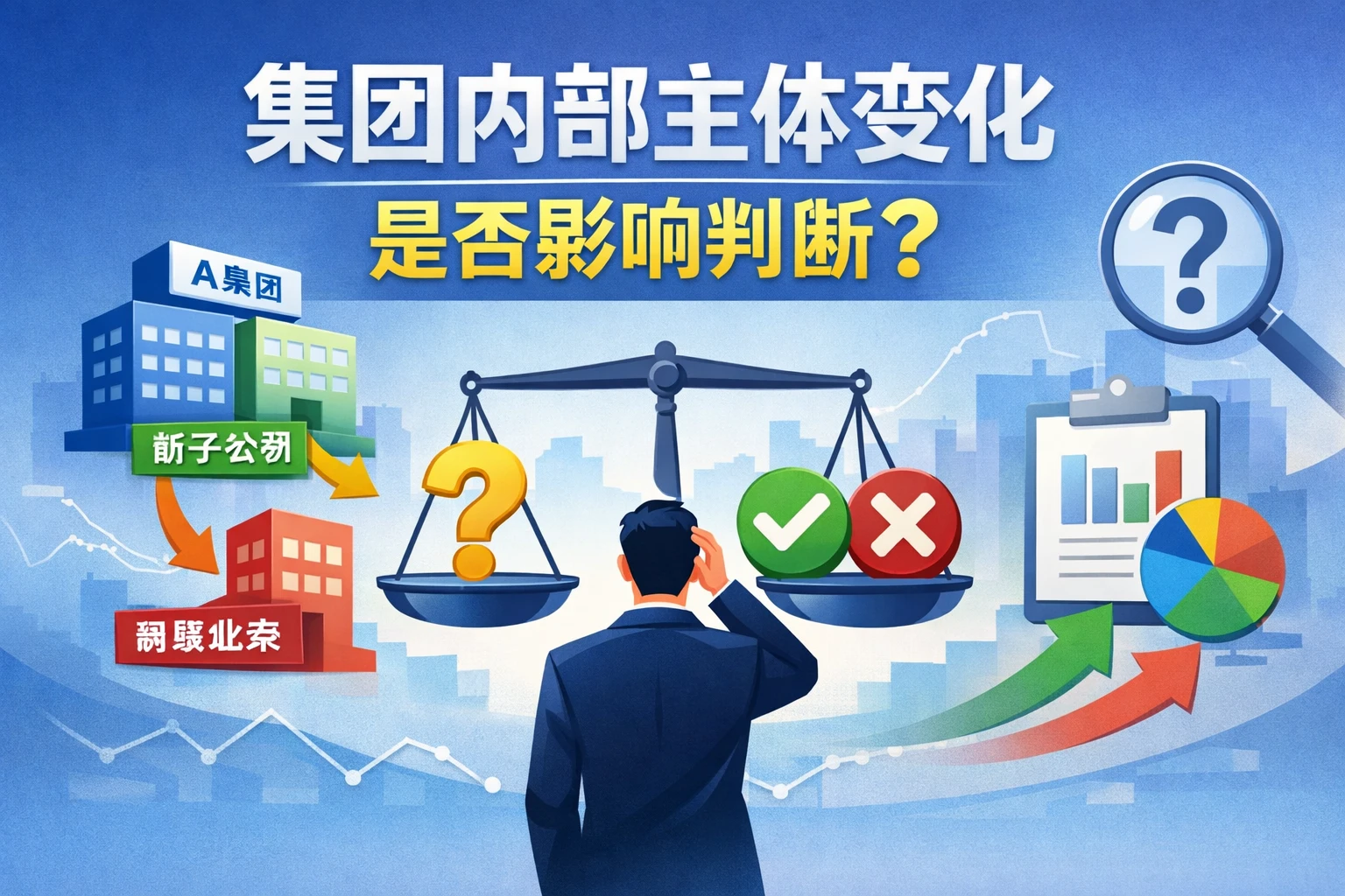 集团内部主体变化是否影响判断