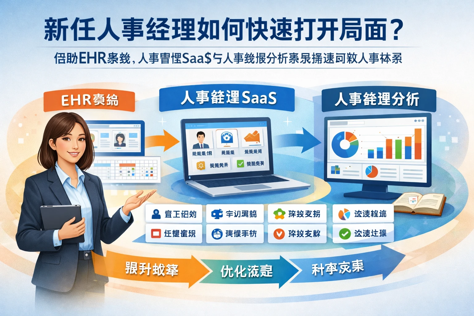 新任人事经理如何快速打开局面：借助ehr系统、人事管理SaaS与人事数据分析系统搭建高效人事体系