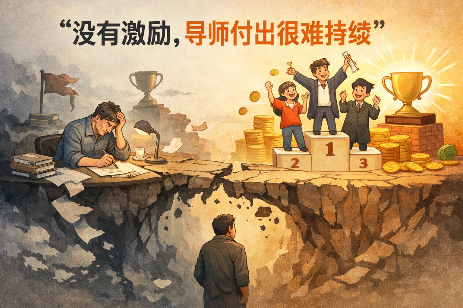 没有激励,导师付出很难持续