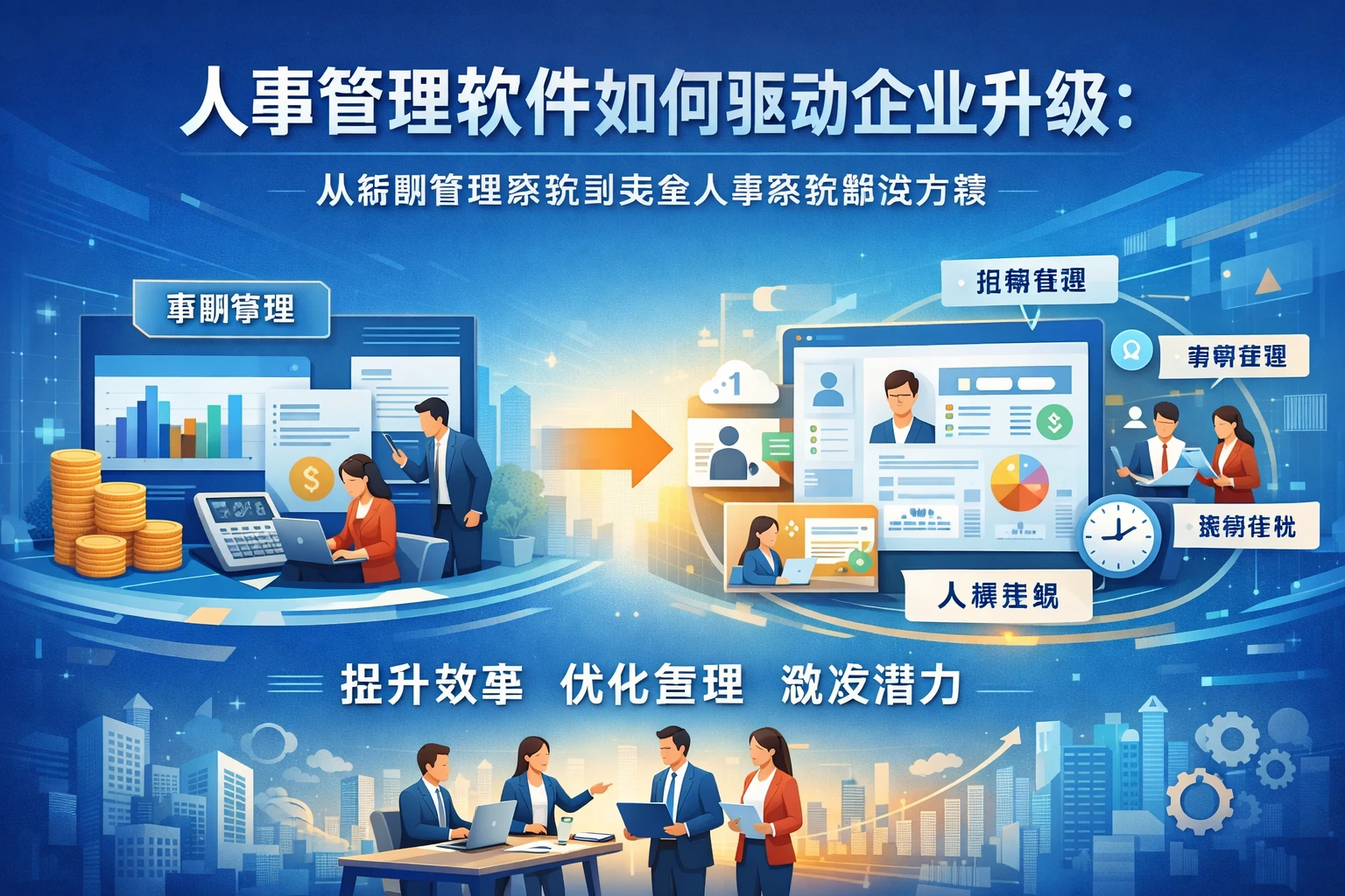 人事管理软件如何驱动企业升级：从薪酬管理系统到完整人事系统解决方案