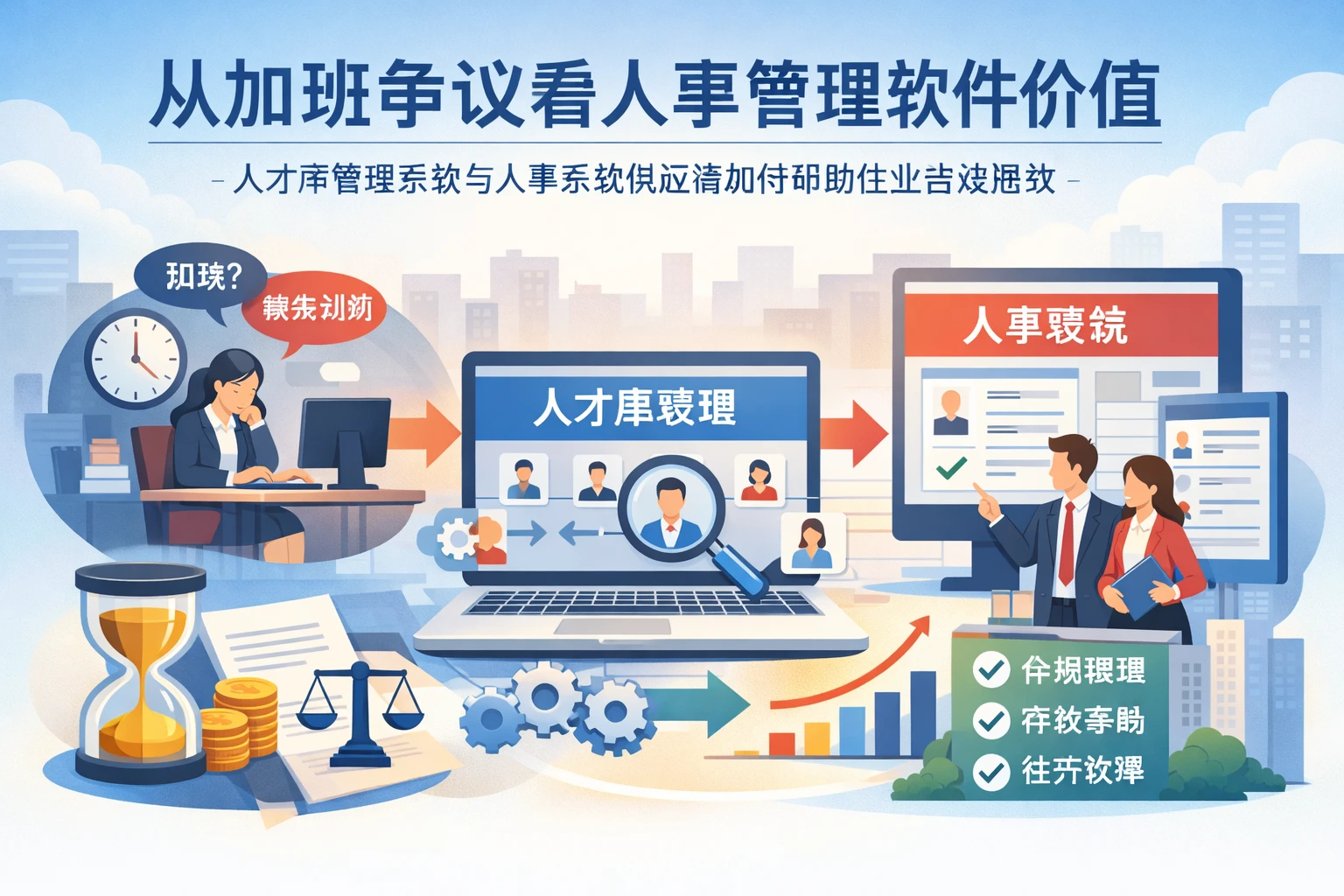 从加班争议看人事管理软件价值:人才库管理系统与人事系统供应商如何帮助企业合规提效