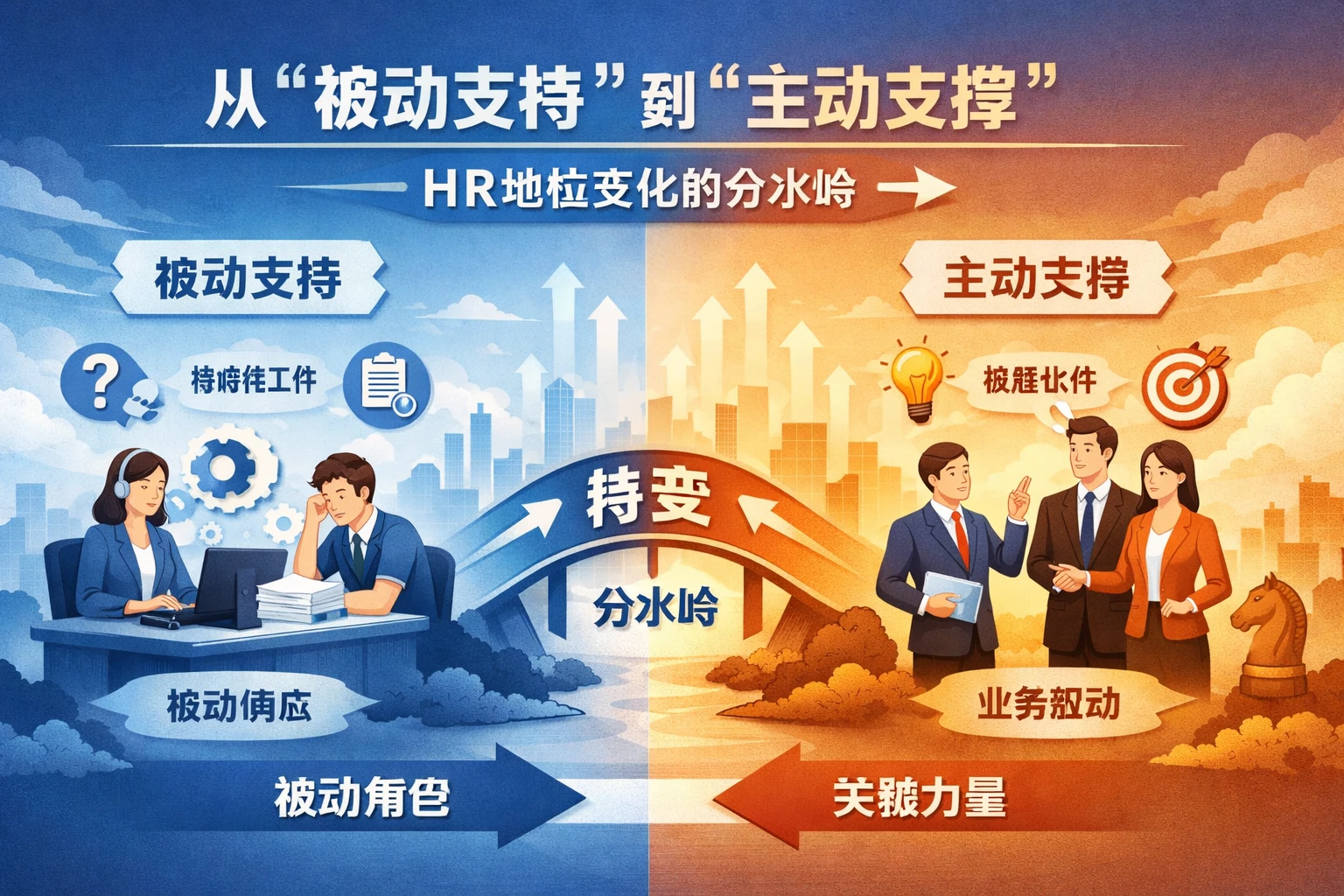 从“被动支持”到“主动支撑”是HR地位变化的分水岭