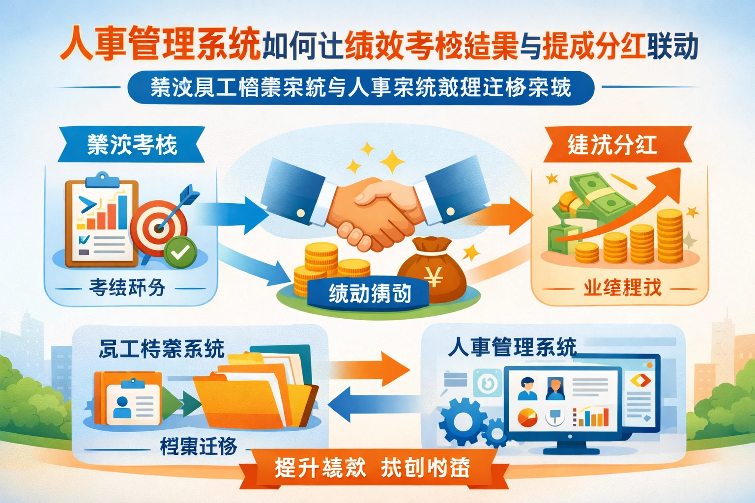 人事管理系统如何让绩效考核结果与提成分红联动:兼谈员工档案系统与人事系统数据迁移实践