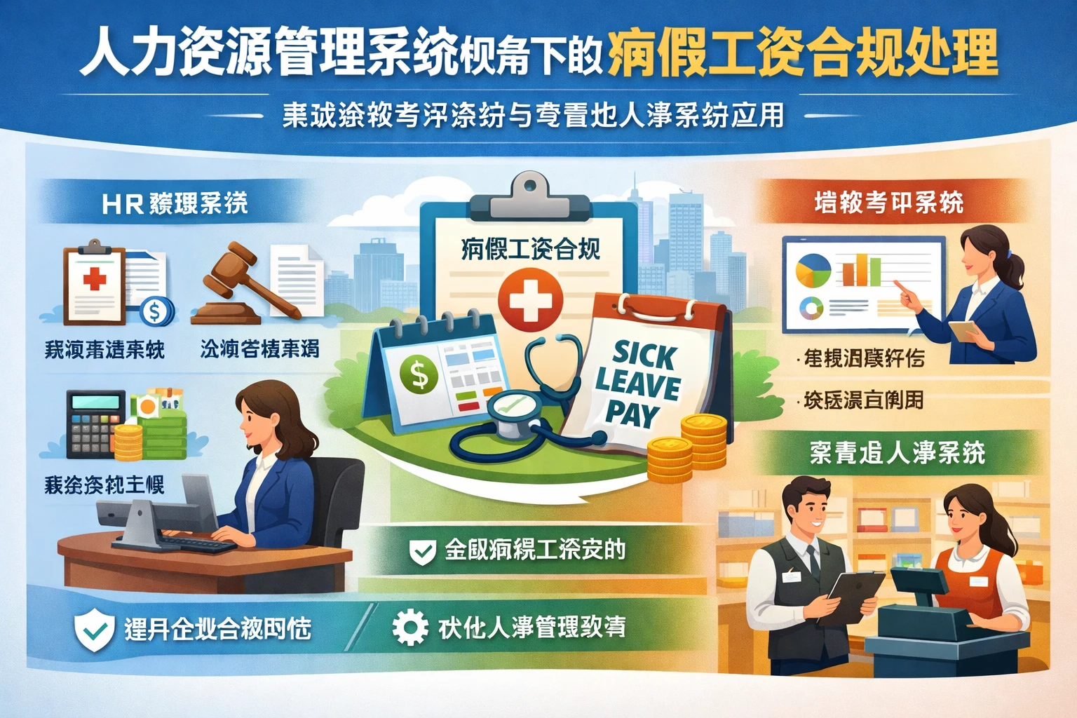 人力资源管理系统视角下的病假工资合规处理：兼谈绩效考评系统与零售业人事系统应用