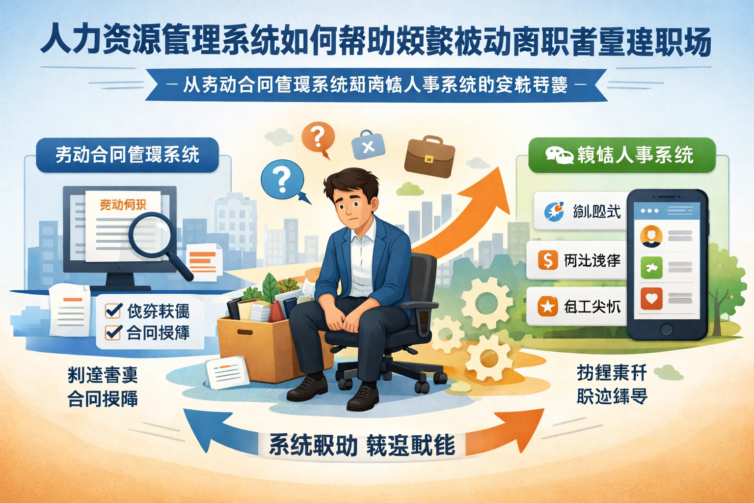 人力资源管理系统如何帮助频繁被动离职者重建职场竞争力：从劳动合同管理系统到微信人事系统的实践思路