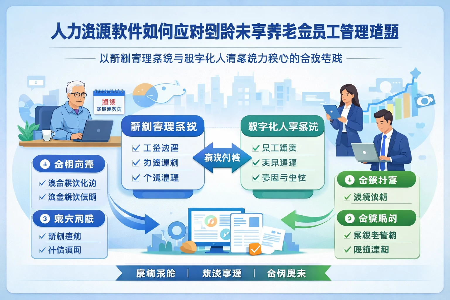 人力资源软件如何应对到龄未享养老金员工管理难题：以薪酬管理系统与数字化人事系统为核心的合规实践