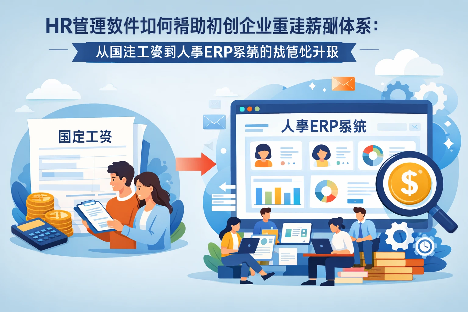 HR管理软件如何帮助初创企业重建薪酬体系：从固定工资到人事ERP系统的规范化升级
