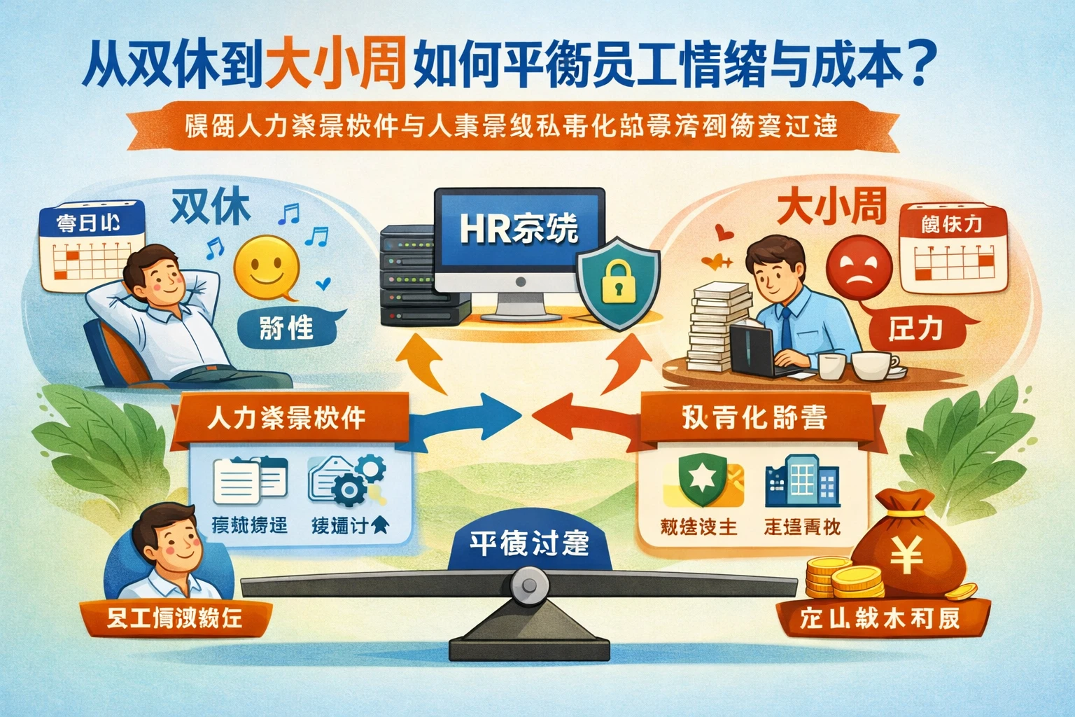 从双休到大小周如何平衡员工情绪与成本?借助人力资源软件与人事系统私有化部署实现稳妥过渡