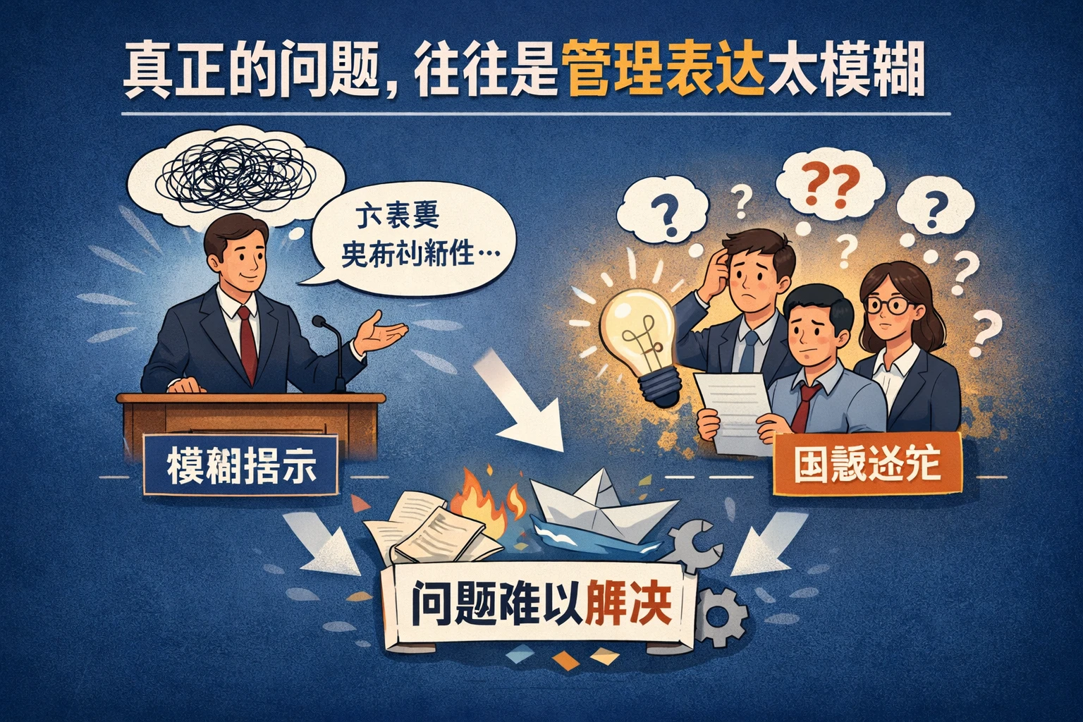 真正的问题，往往是管理表达太模糊
