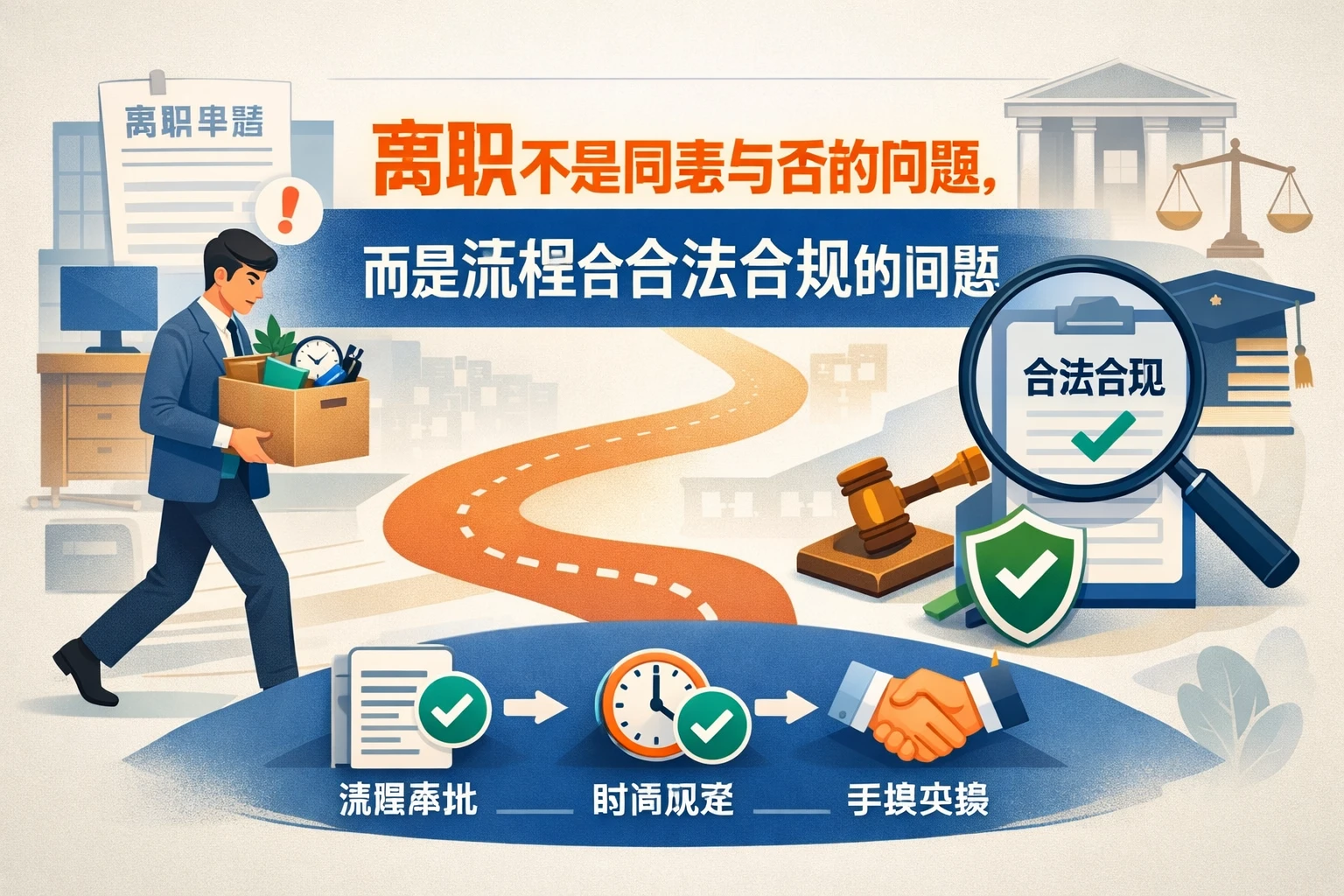 离职不是同意与否的问题，而是流程是否合法合规的问题