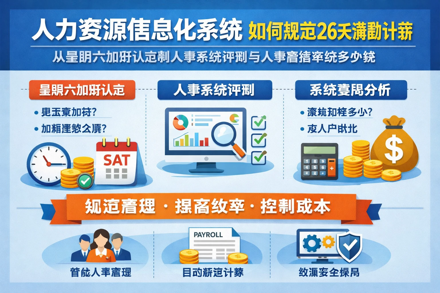 人力资源信息化系统如何规范26天满勤计薪:从星期六加班认定到人事系统评测与人事管理系统多少钱