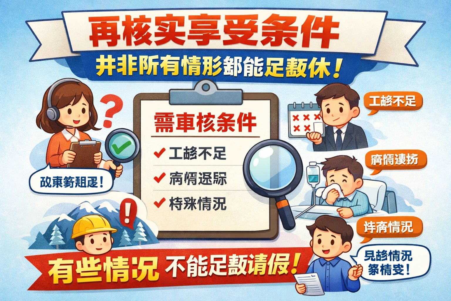 再核实享受条件：并非所有情形都能足额休