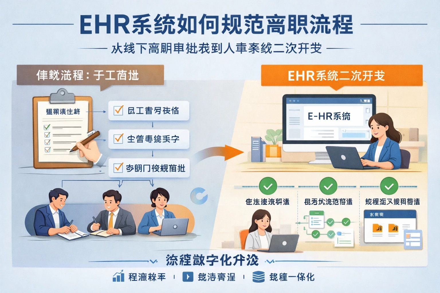 ehr系统如何规范离职流程：从线下离职审批表到人事系统二次开发的人事系统案例