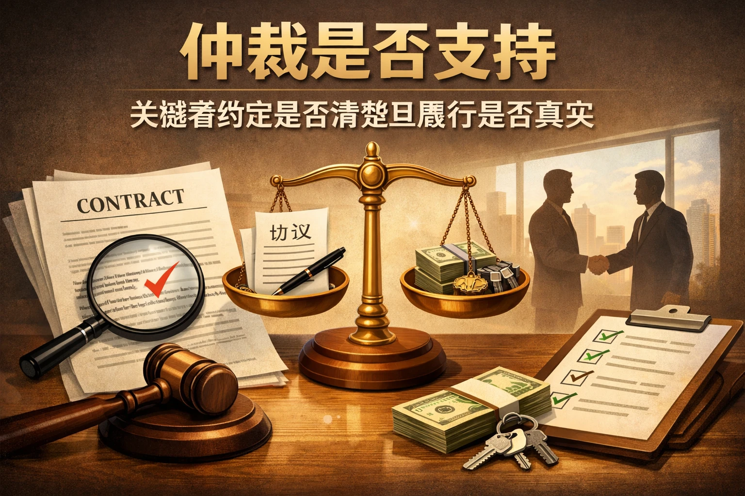 仲裁是否支持,关键看约定是否清楚且履行是否真实