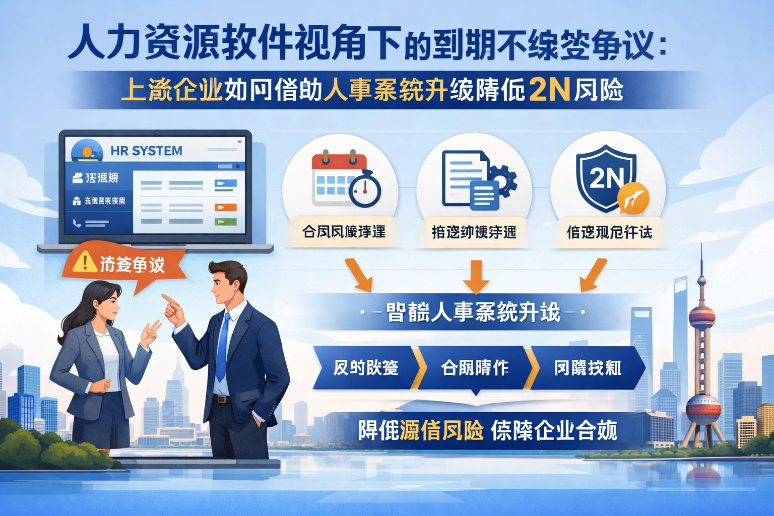 人力资源软件视角下的到期不续签争议：上海企业如何借助人事系统升级降低2N风险