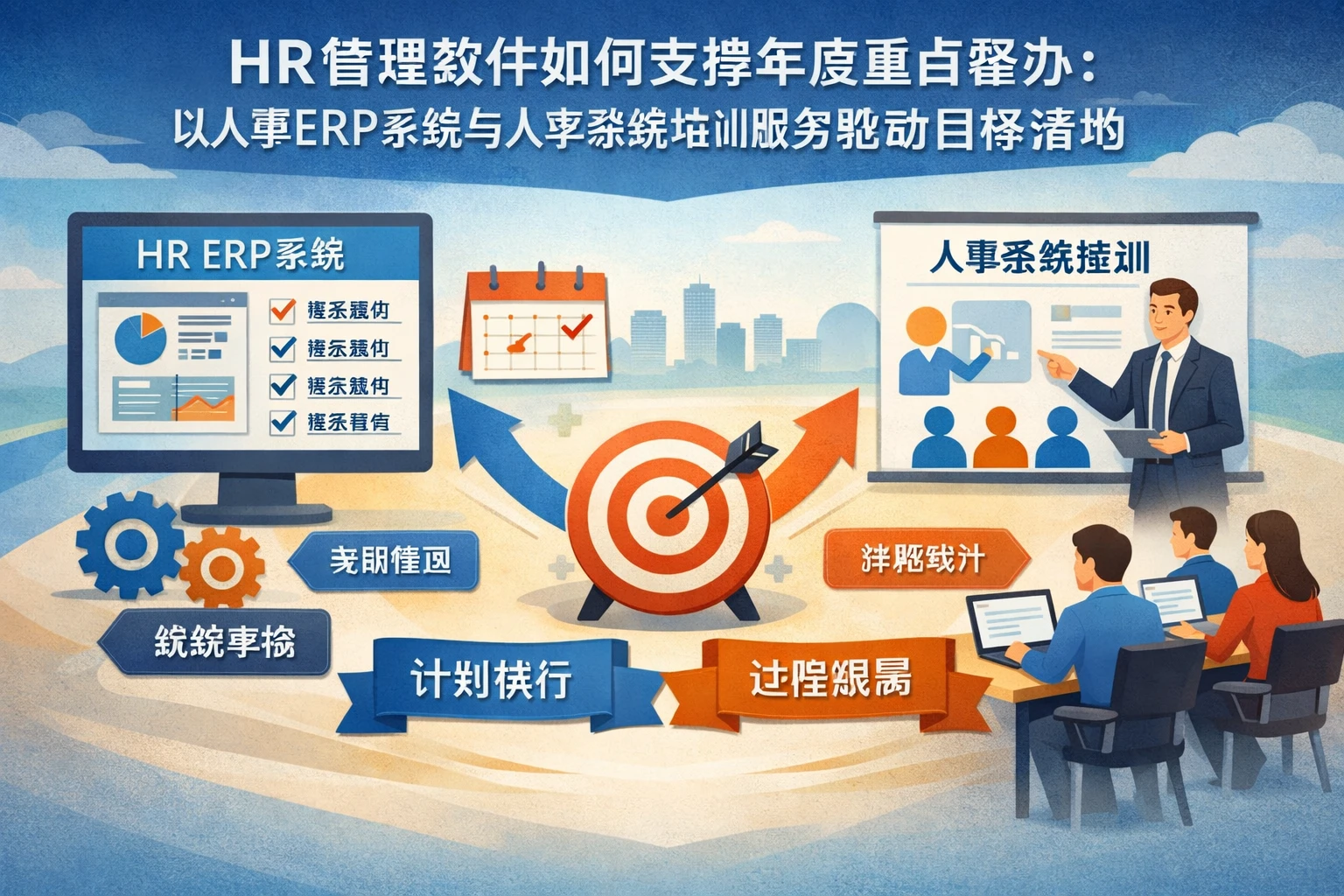 HR管理软件如何支撑年度重点督办：以人事ERP系统与人事系统培训服务驱动目标落地