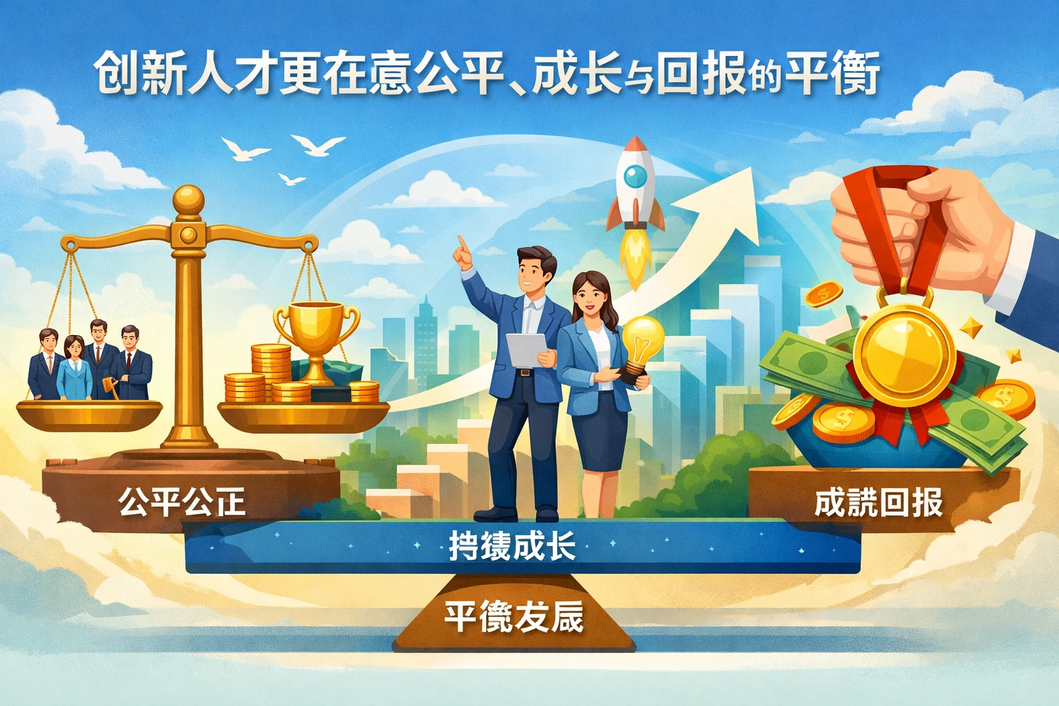 创新人才更在意公平、成长与回报的平衡