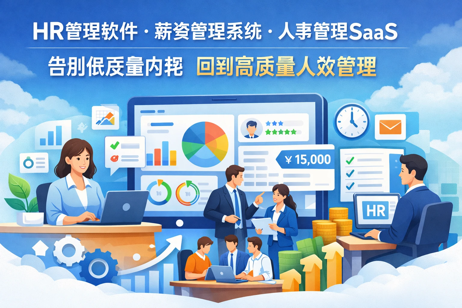 HR管理软件、薪资管理系统与人事管理SaaS：告别低质量内耗，回到高质量人效管理
