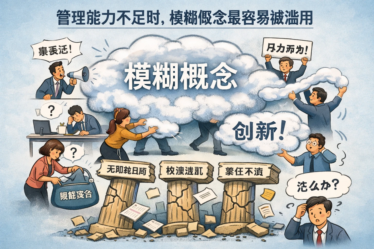 管理能力不足时，模糊概念最容易被滥用