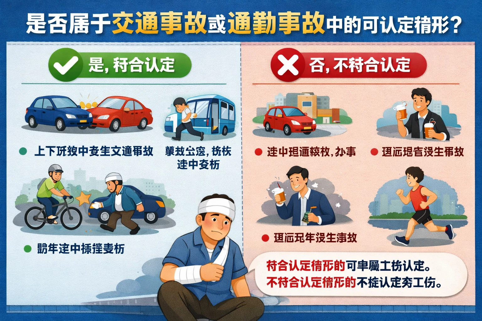 是否属于交通事故或通勤事故中的可认定情形
