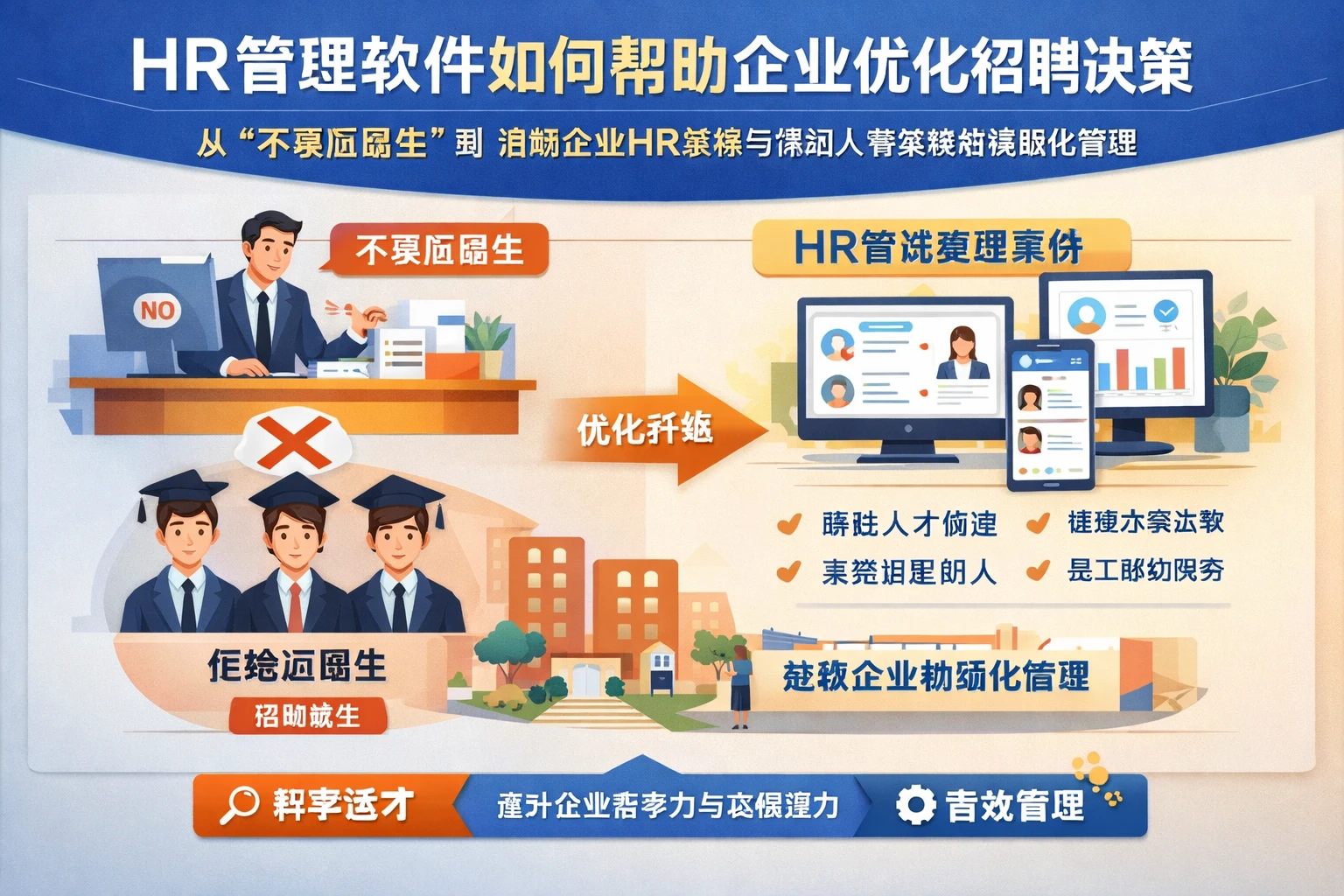HR管理软件如何帮助企业优化招聘决策：从“不要应届生”到连锁企业HR系统与移动人事系统的精细化管理