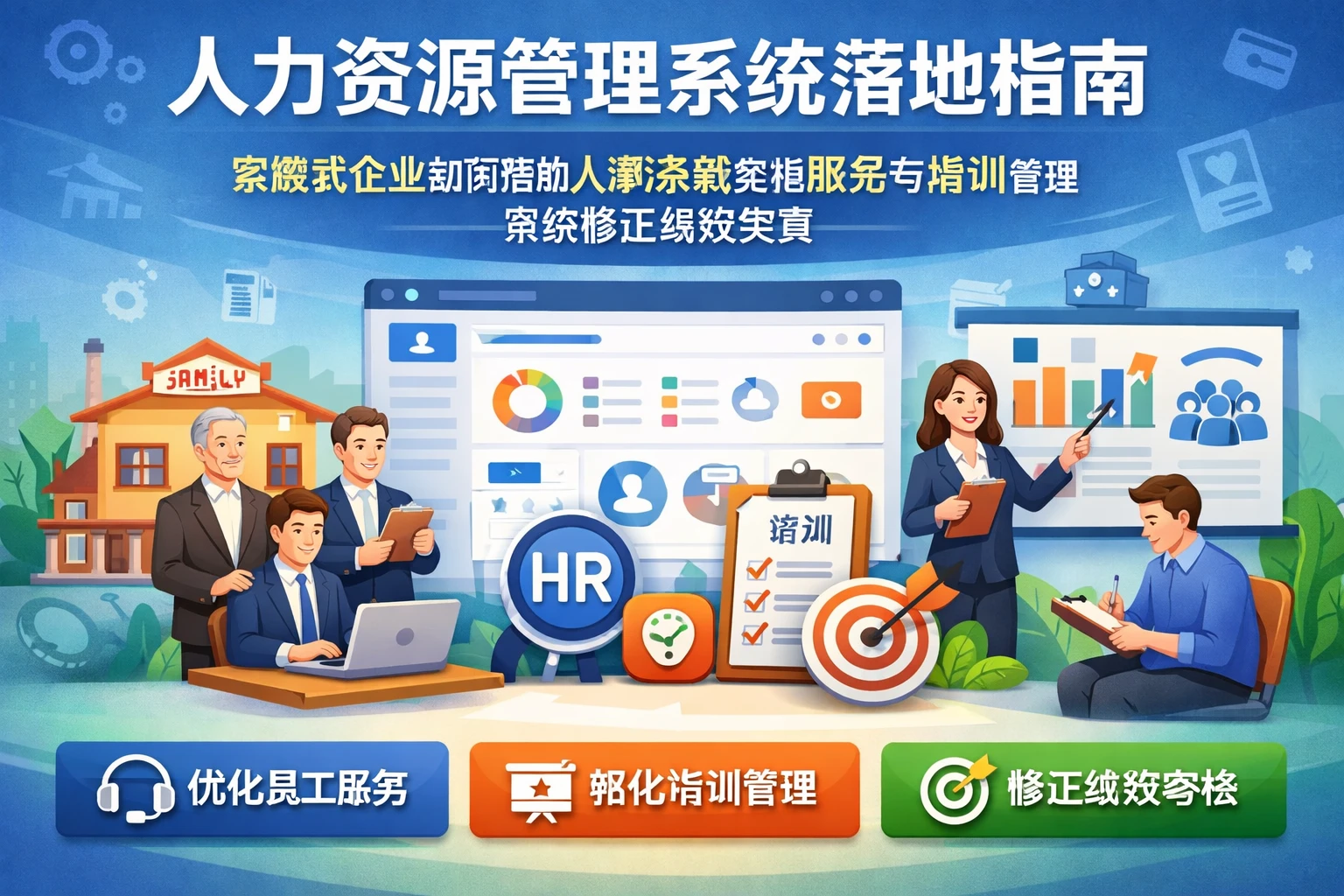 人力资源管理系统落地指南：家族式企业如何借助人事系统实施服务与培训管理系统修正绩效失真