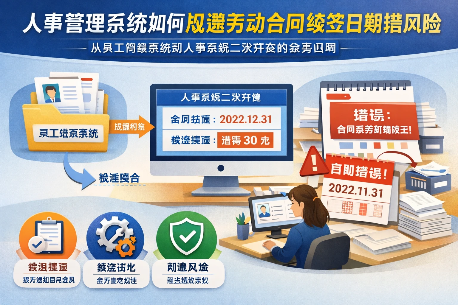 人事管理系统如何规避劳动合同续签日期错误风险：从员工档案系统到人事系统二次开发的实务应用