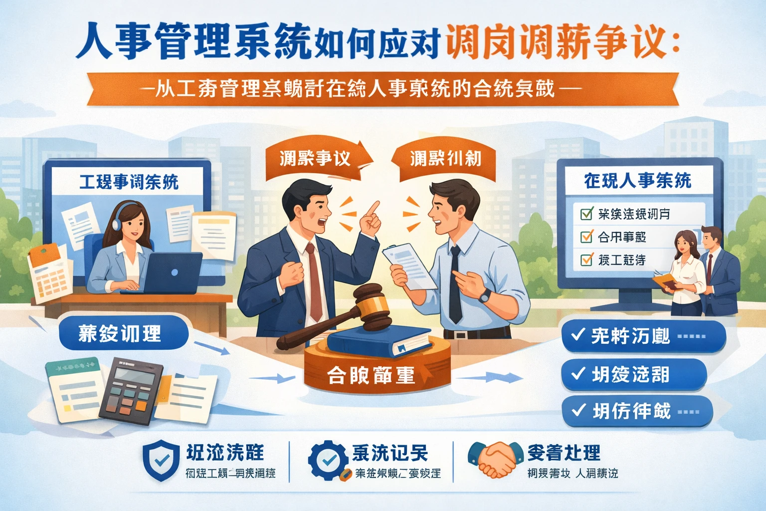 人事管理系统如何应对调岗调薪争议:从工资管理系统到在线人事系统的合规实践